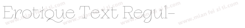 Erotique Text Regul字体转换
